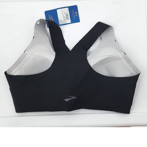 New NWT Brooks Run Dare Crossback 34 C/D Black Holds Me In - Picture 4 of 7